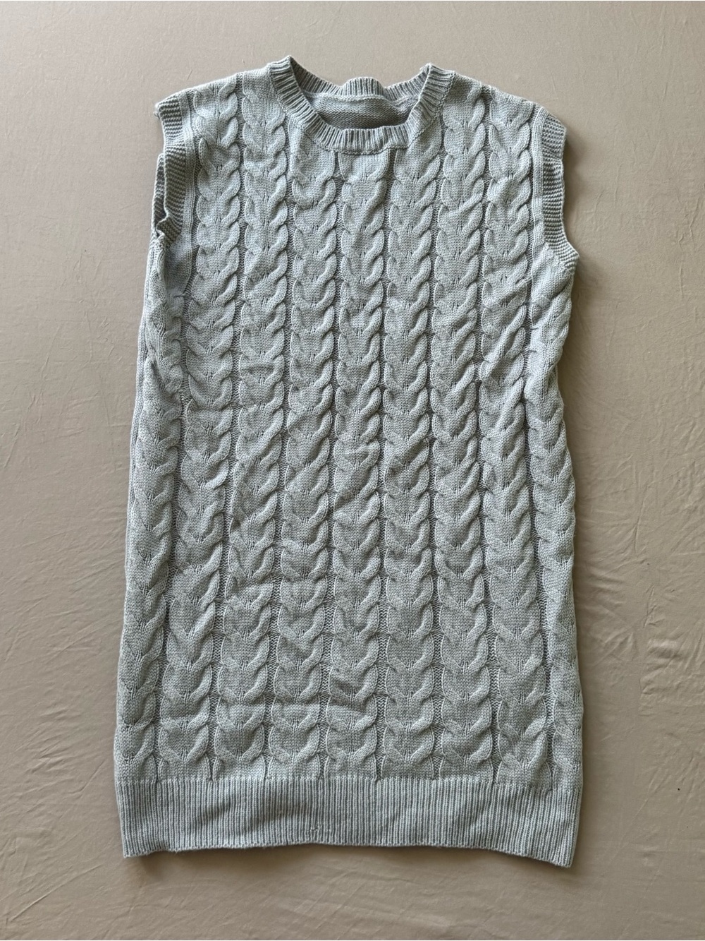 Shein sleeveless cable-knit sweater dress